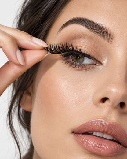 Soft fiber false eyelashes 5 Pairs Thick Natural Curling