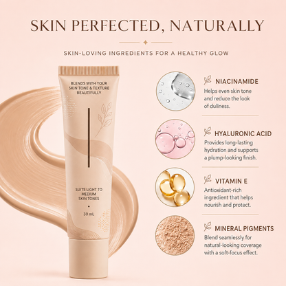 Enhance women's skin elasticity and hydration | Merging perfectly with the skin tone