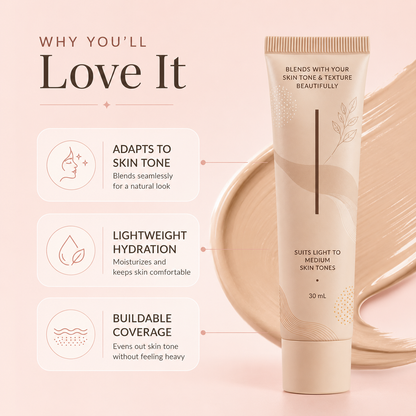 Enhance women's skin elasticity and hydration | Merging perfectly with the skin tone